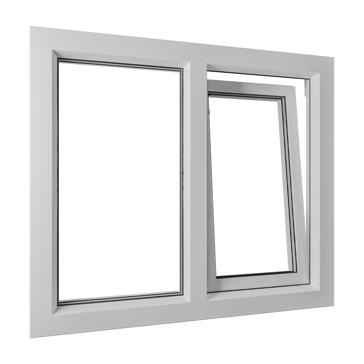 Draaikiepraam op maat - VEKA Perfect Passive