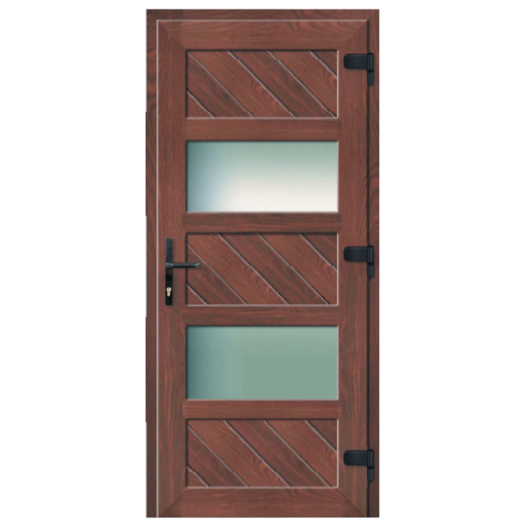 Voordeur met glas op maat