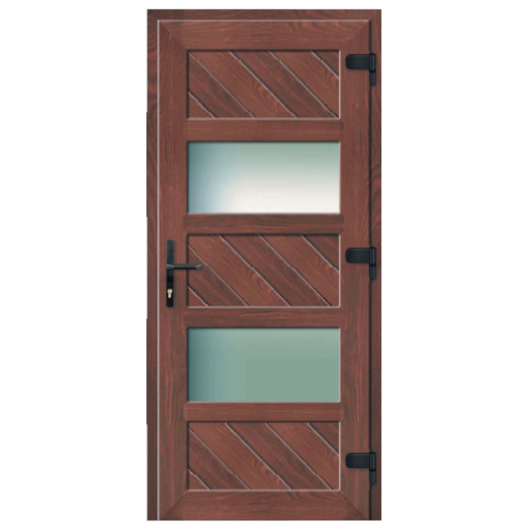 Voordeur met glas op maat